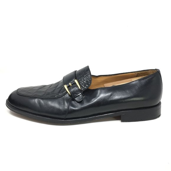 Mezlan Loafers Shoes Size 12 W Black Crocodile main image 7